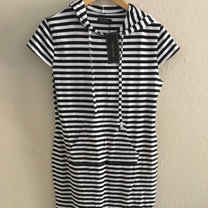 NWT🎉 Striped Lounge / Cover Up Dress Sz L